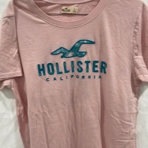 pink hollister pullover used good condition